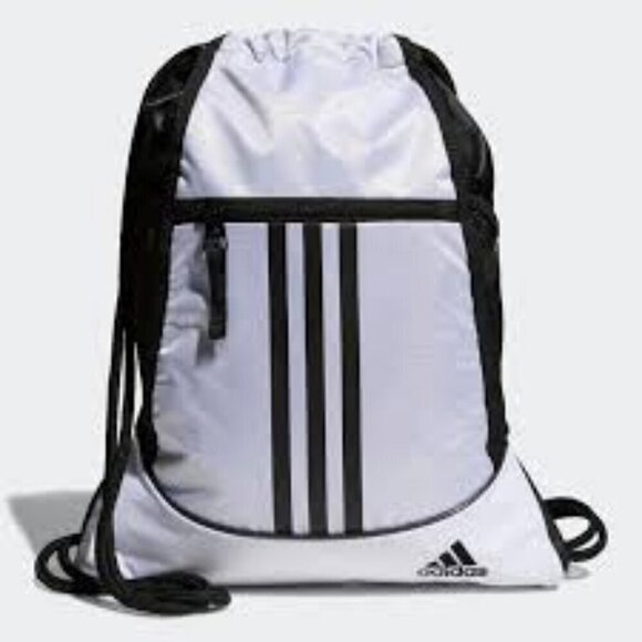 NWT Adidas Alliance 2 Sackpack White - Picture 2 of 6